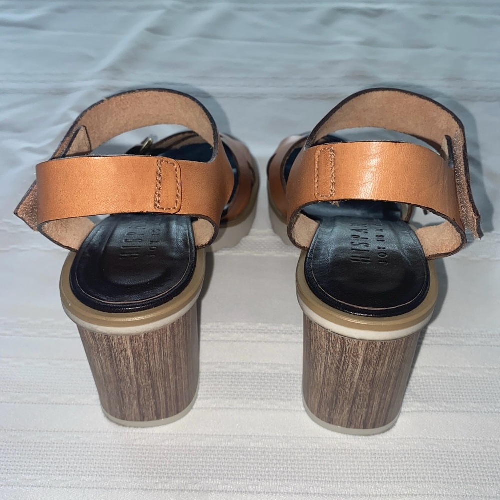 Hispanitas 36 Platform Block Heel Tan Barely Worn - Picture 5 of 7